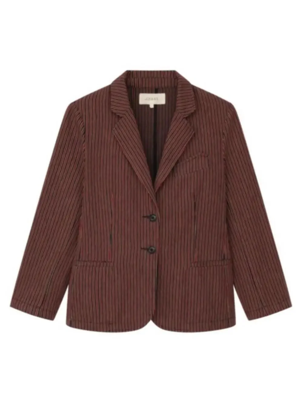 The GREAT. Shrunken Blazer Country Road Pinstripe Red Blue Women’s size 1 Small - Picture 12 of 14